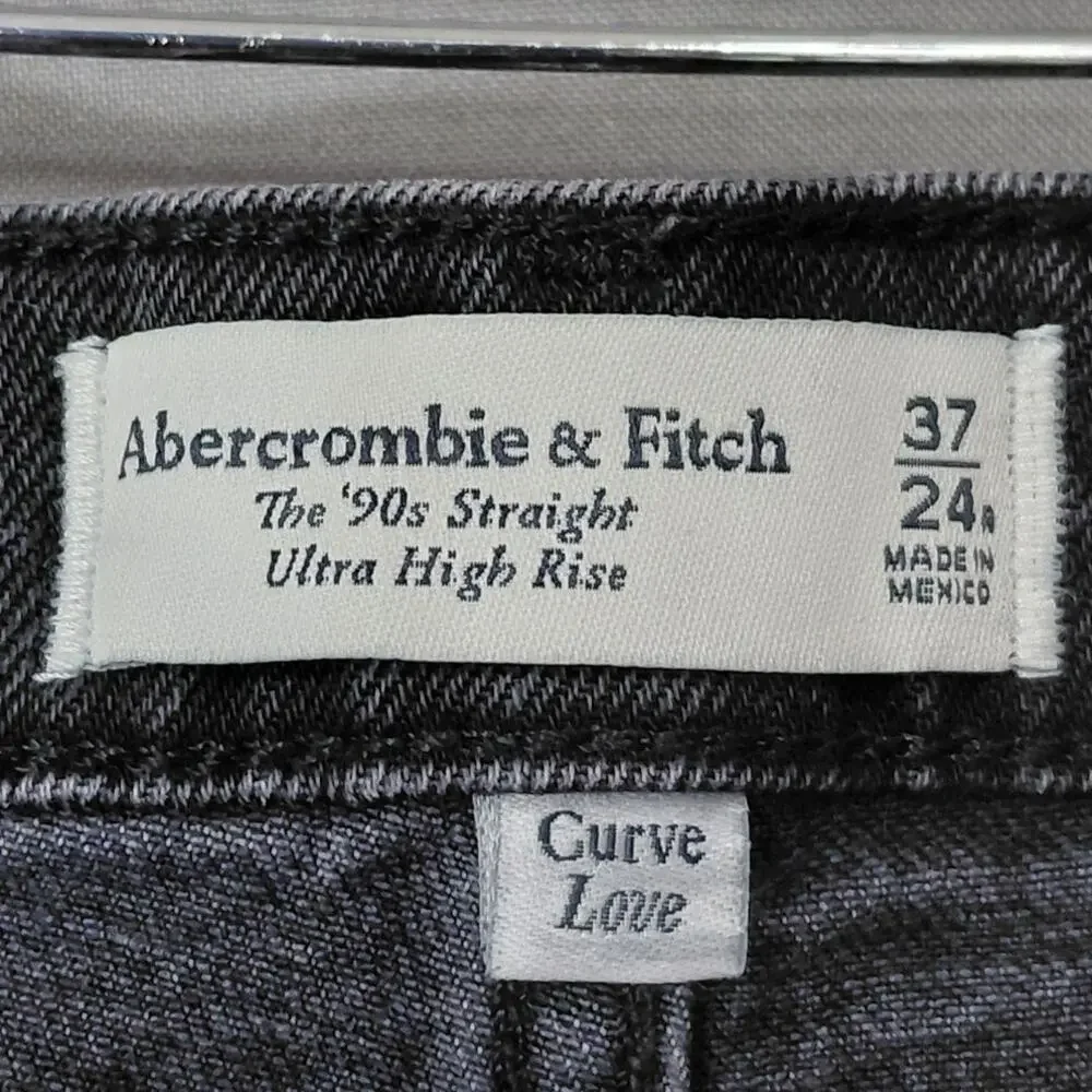 Abercrombie & Fitch Gray Straight Jeans Women Size 37/24